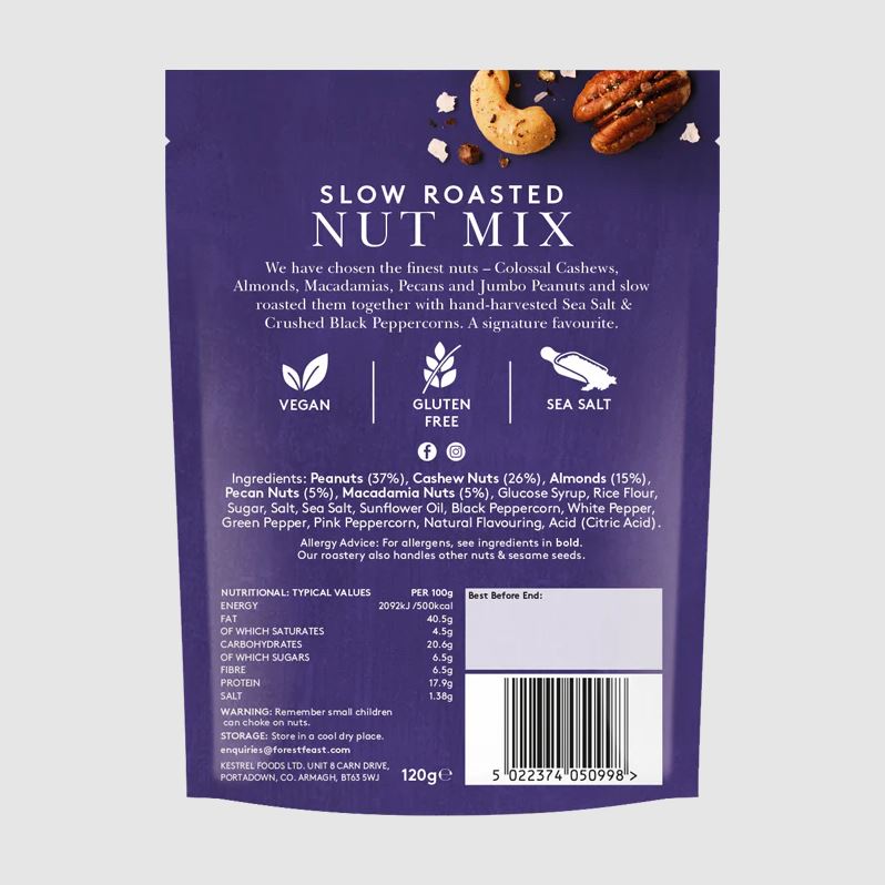 Forest Feast Slow Roasted Nut Mix 120g