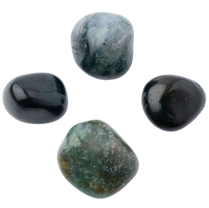 Green Moss Agate Tumblestone 2-3cm