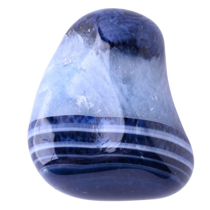Banded Blue Agate Tumblestone 2-3cm