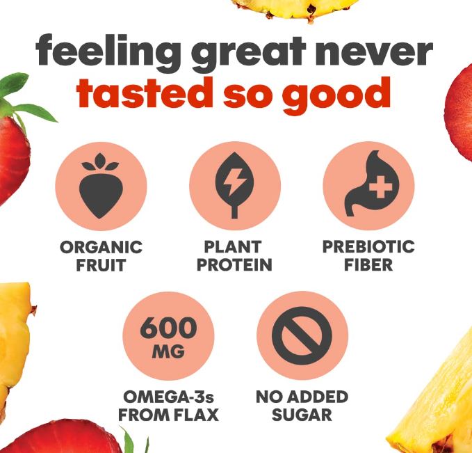 Noka Organics Superfood Smoothies Strawberry Pineapple 4.22oz