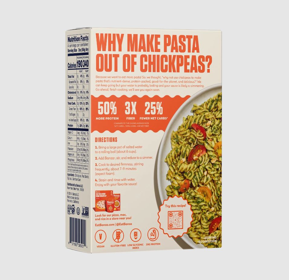 Banza Chickpea Rotini Pasta 8 oz
