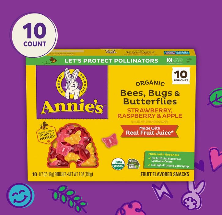 Annie's Organic Bee Butterfly Gummy Snacks 7oz