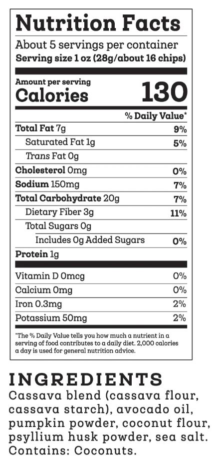 Siete Grain Free Tortilla Chips Dip Chip 5 oz