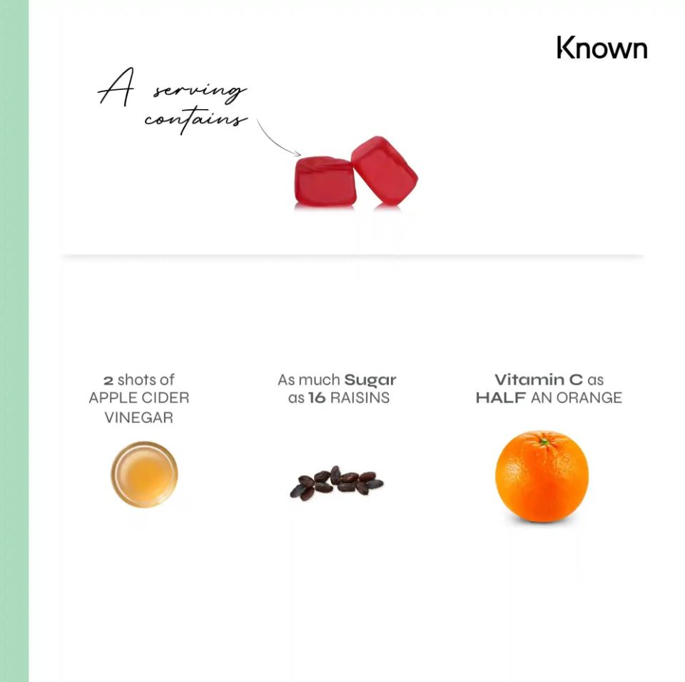 Known Apple Cider Vinegar Gummies 60ct