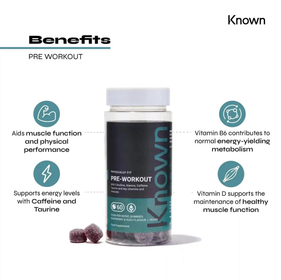 Known Pre-Workout Gummies 60ct