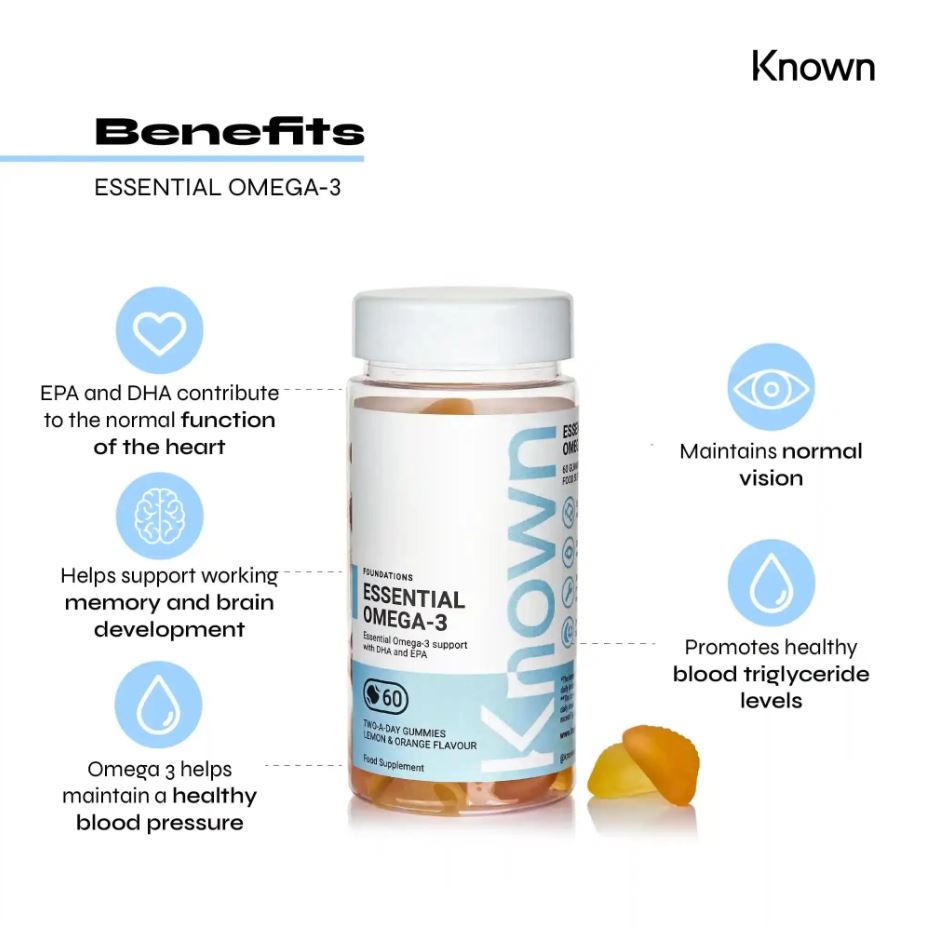 Known Essential Omega 3 Gummies 60ct