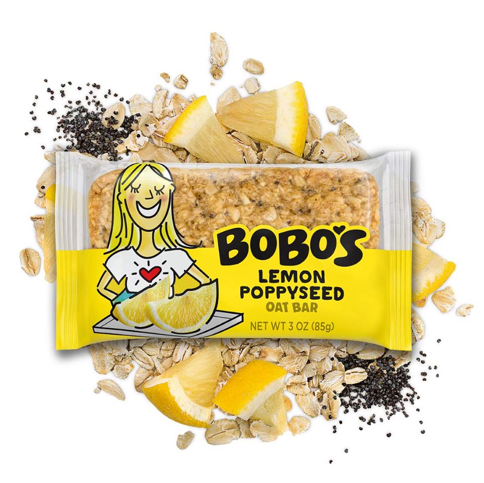 BoBo's Oat Bar Lemon Poppyseed 3oz