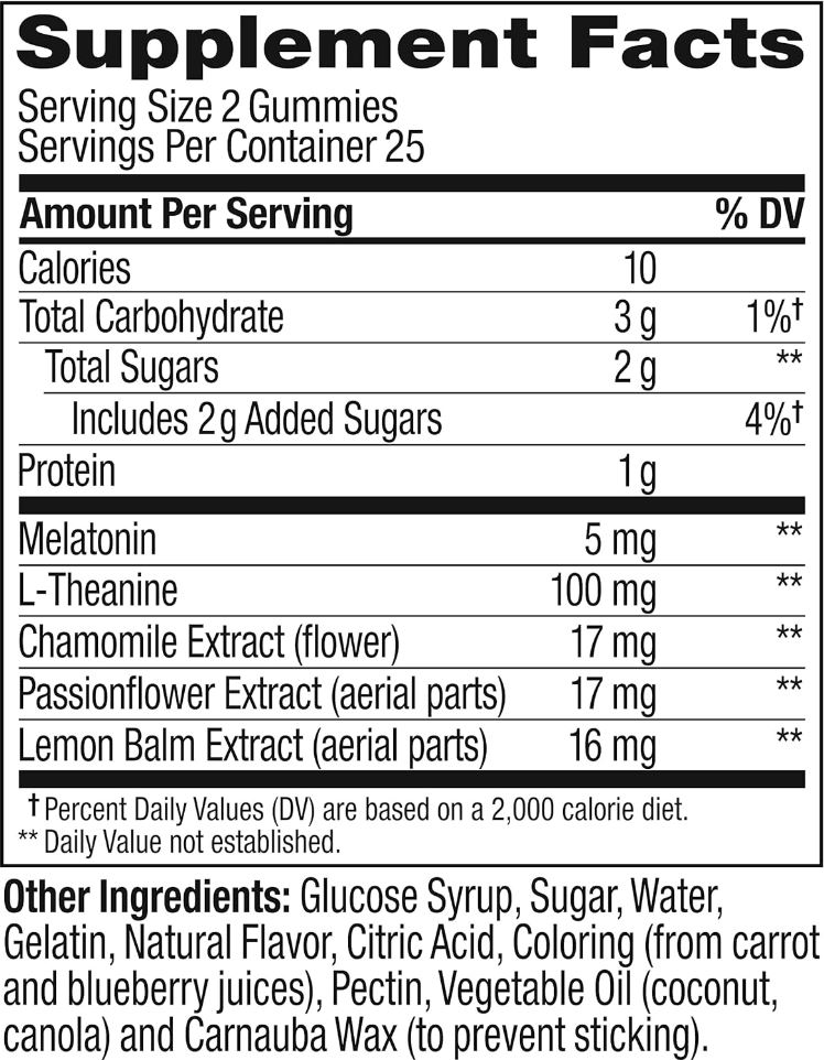 Olly Extra Sleep Blackberry Supplement 50CT