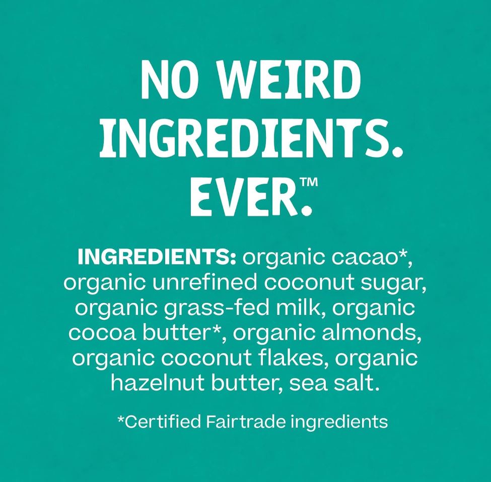 Hu Almond Crunch Milk Chocolate Coconut Flakes Bar 2.1oz
