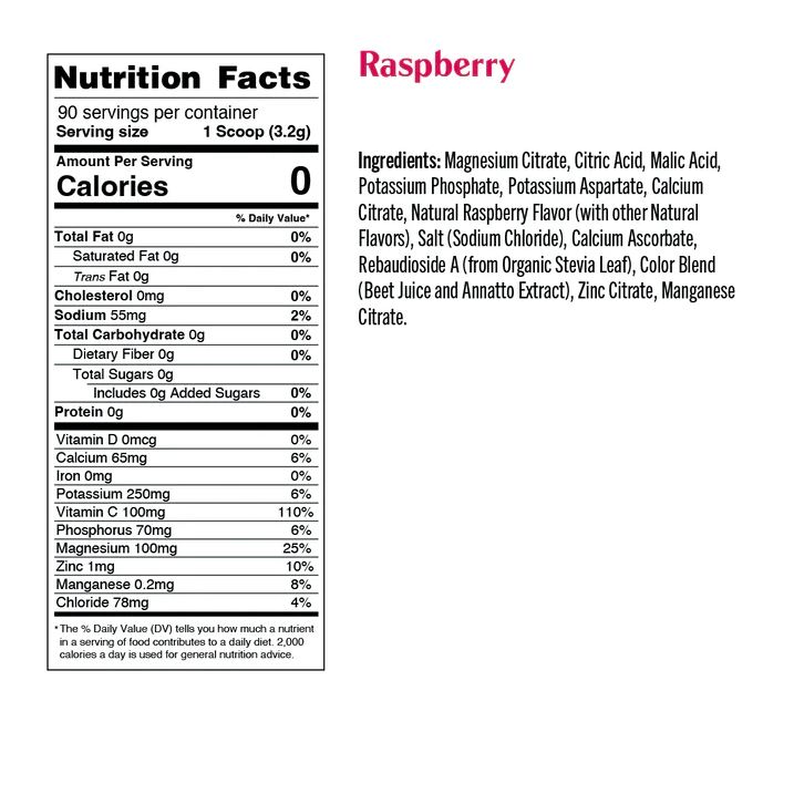 Ultima Replenisher Electrolyte Powder Raspberry 3.4oz