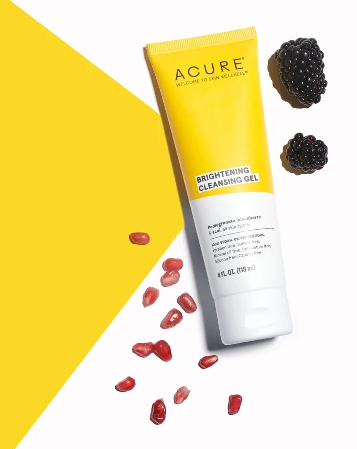 Acure Brightening Cleansing Gel 4oz