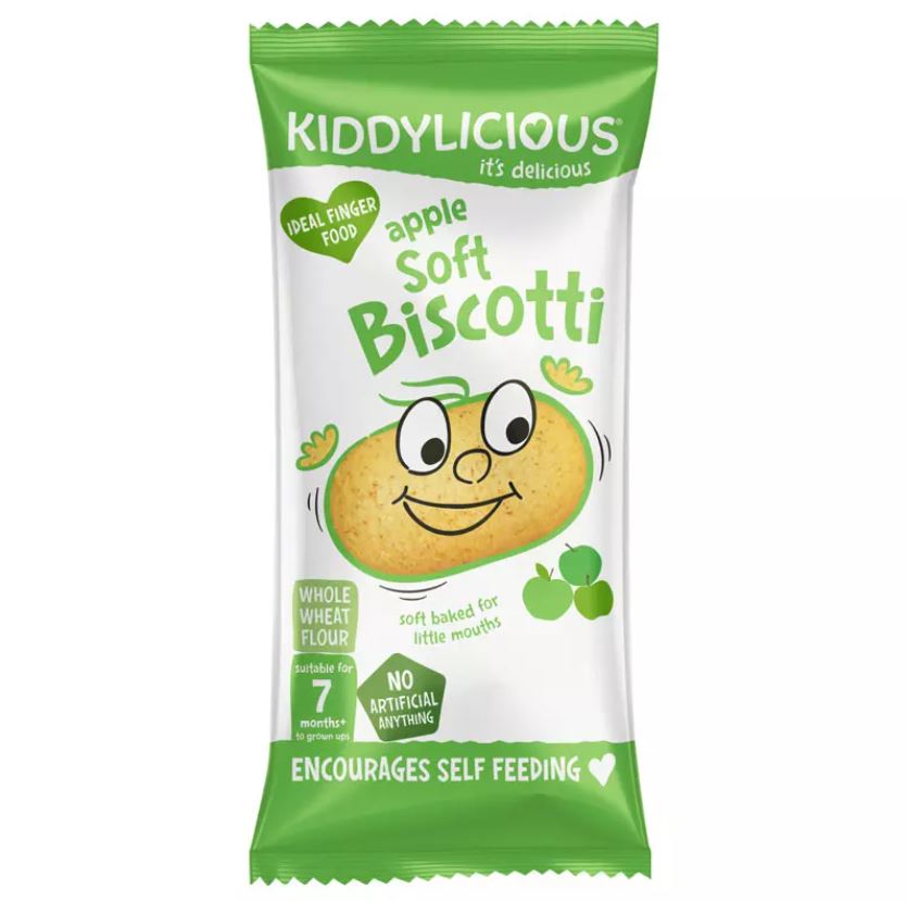 Kiddylicious Biscotti Apple 6x20g 7M+