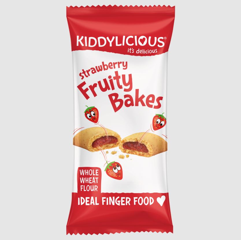 Kiddylicious Strawberry Fruity Bakes 6x22g 12M+