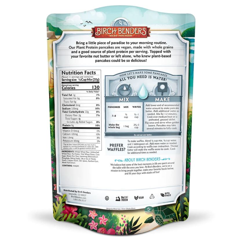 Birch Benders Plant Protein Pancake and Waffle Mix 14oz