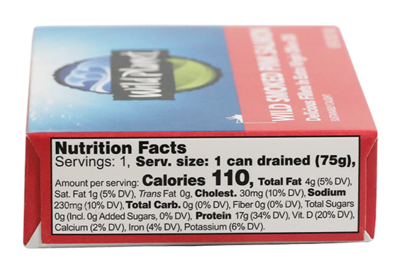  Wild Planet Canned Wild Smoked Pink Salmon 3.9oz                     