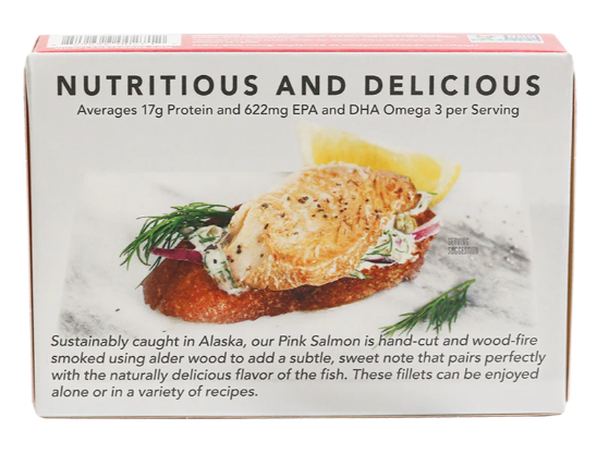  Wild Planet Canned Wild Smoked Pink Salmon 3.9oz                     