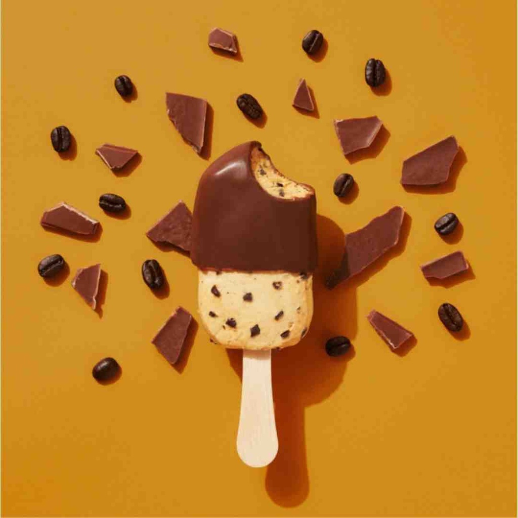 Jolly Llama Half-Dipped Yogurt Bars Coffee Espresso 4ct