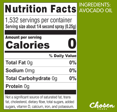 Chosen Foods Avocado Oil Spray 13.5 fl. oz.