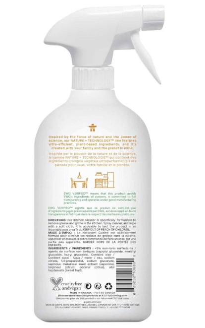 Attitude Kitchen Cleanser Citrus Zest 27 fl. oz.