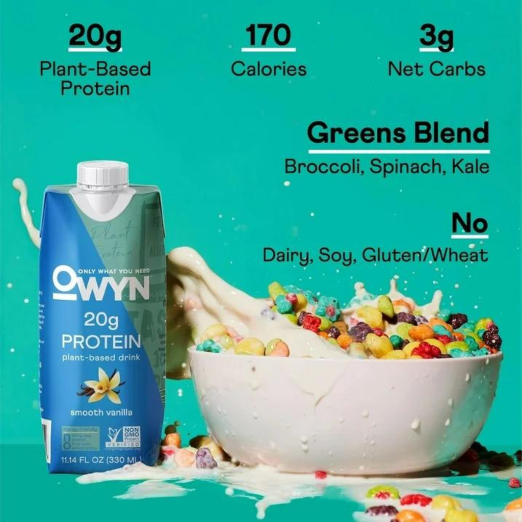 Owyn Plant Based Smooth Vanilla Protein Shake 11.14oz.