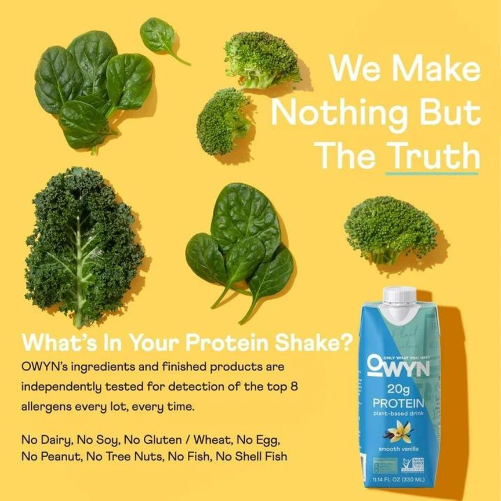 Owyn Plant Based Smooth Vanilla Protein Shake 11.14oz.