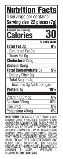 Happy Baby Organic Yogis Fruit Snack Strawberry 1oz.