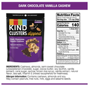Kind Cluster Dips Dark Chocolate Vanilla Cashew 4oz.