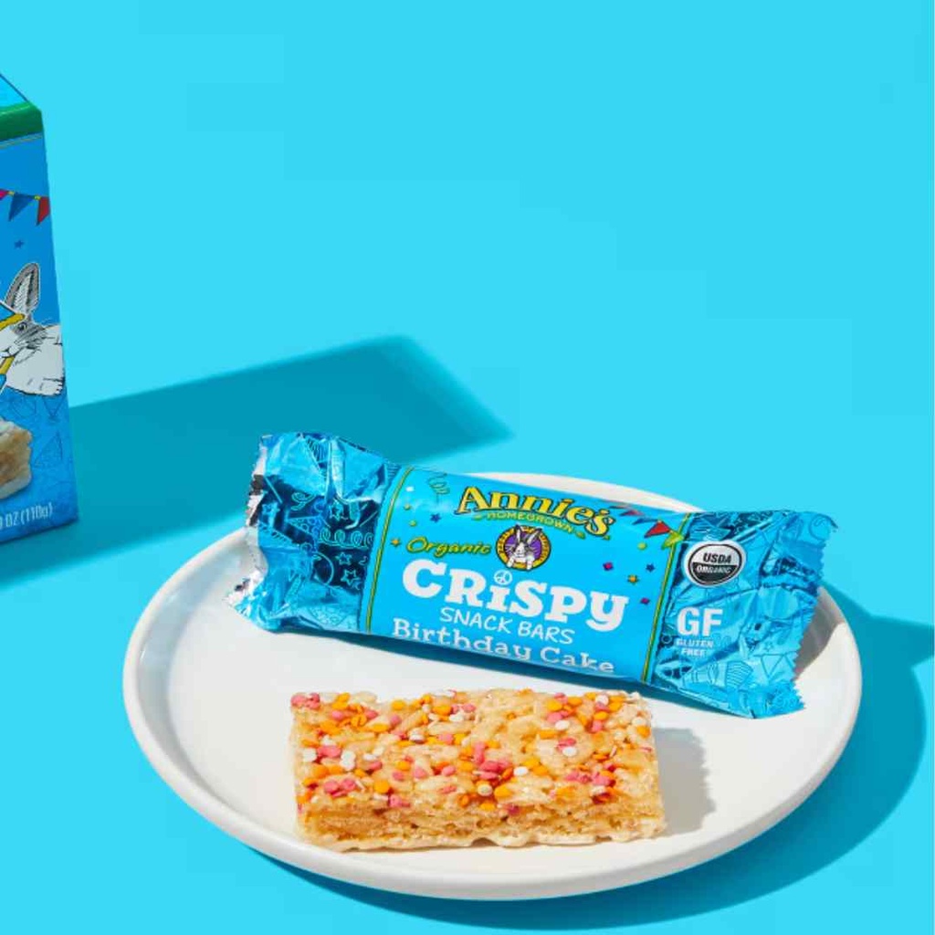 Annie's Organic Crispy Birthday Cake Snack Bars 3.9oz