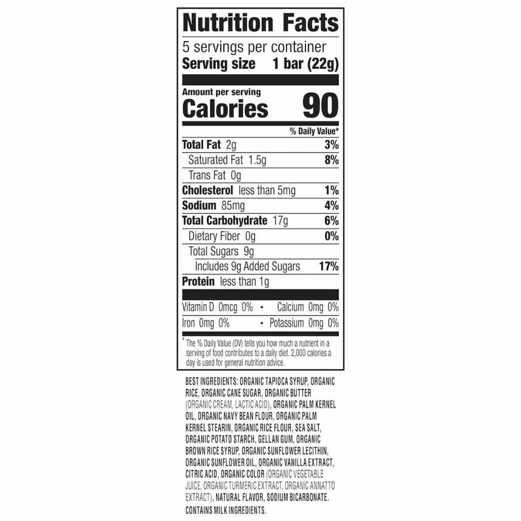 Annie's Organic Crispy Birthday Cake Snack Bars 3.9oz