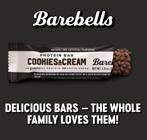 Barebells Cookies & Cream Protein Bar 1.94oz.
