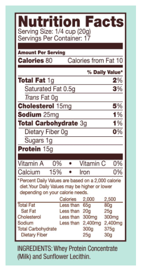 Bob's Red Mill Premium Quality Whey Protein Powder 12oz. 