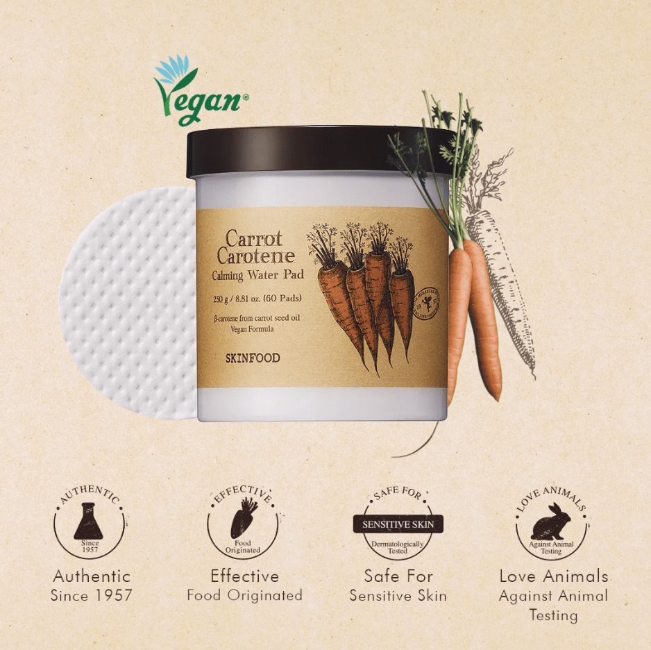 Skinfood Carrot Carotene Calming Water Pads 250g