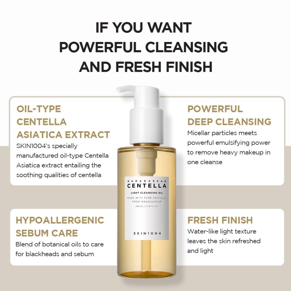 Skin1004 Madagascar Centella Light Cleansing Oil 200ml