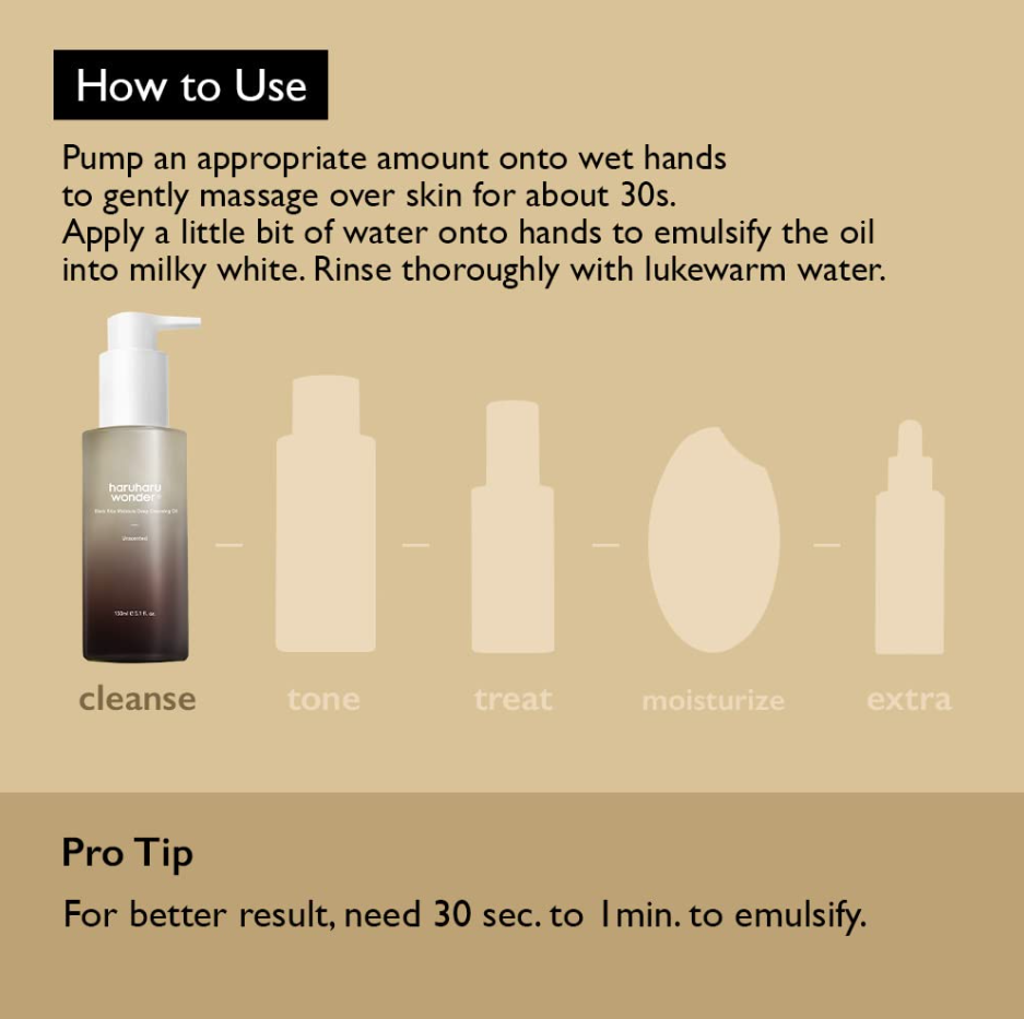 Haruharu Wonder Black Rice Cleansing Oil 150ml
