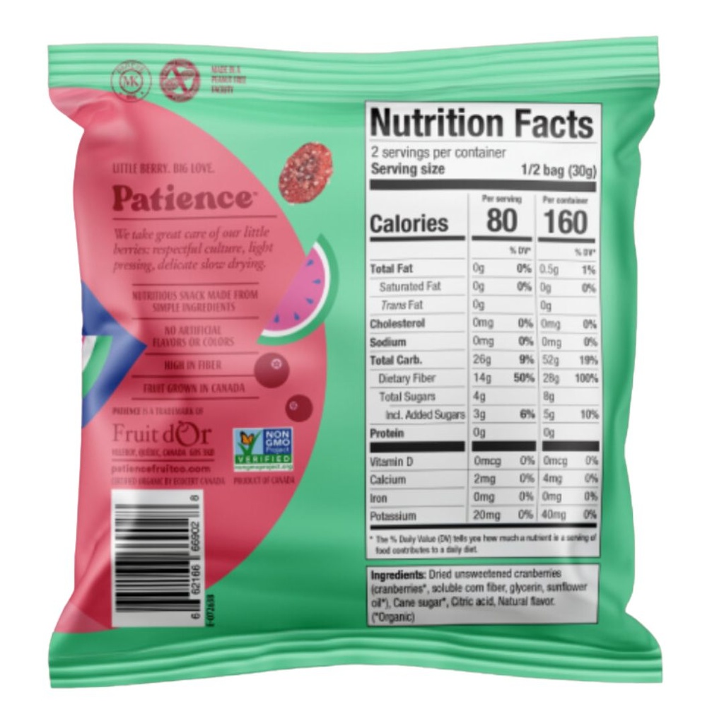 Patience Fruit & Co Sour Cranberry Sour Watermelon 2.12oz