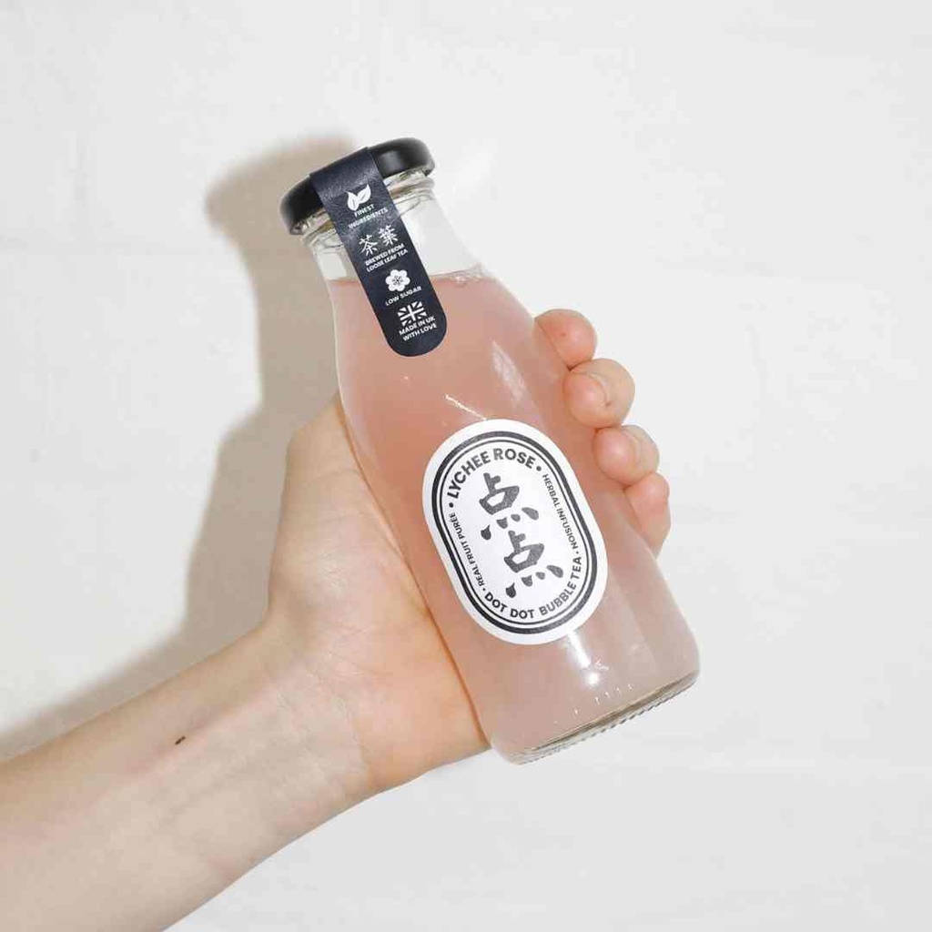 Dot Dot Bubble Tea Lychee Rose 250ml