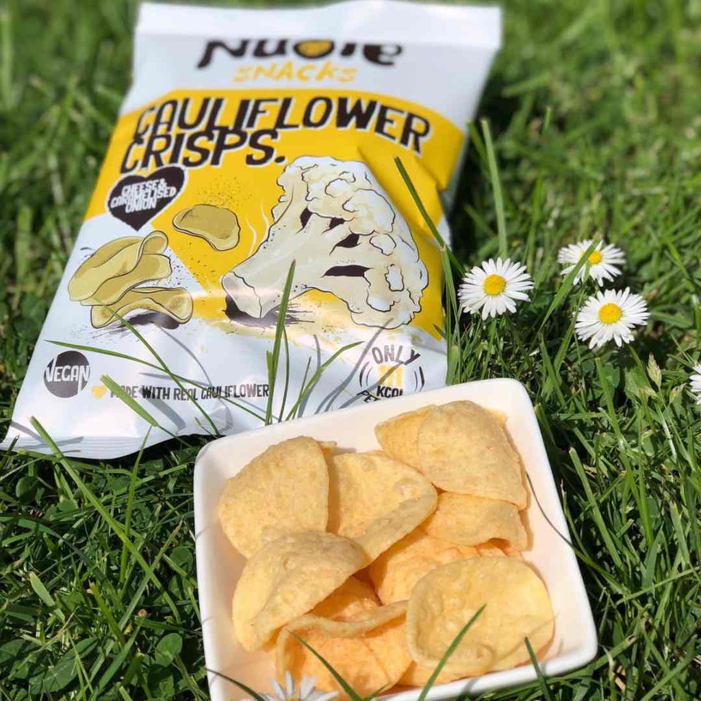 Nudie Cauliflower Crisps Cheese Onion 20g
