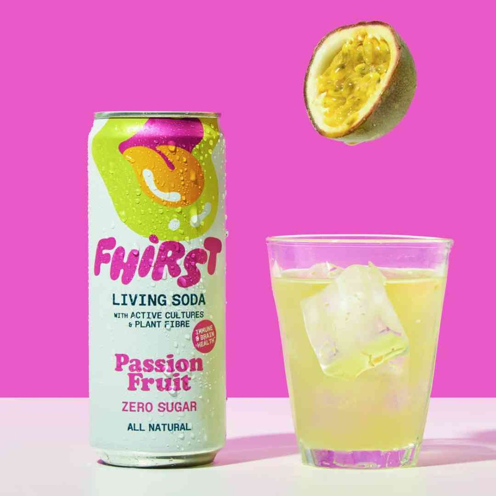 Fhirst Living Soda Passion Fruit 330ml