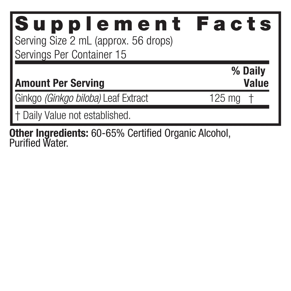 Nature's Answer Ginkgo Leaf Drops 1oz