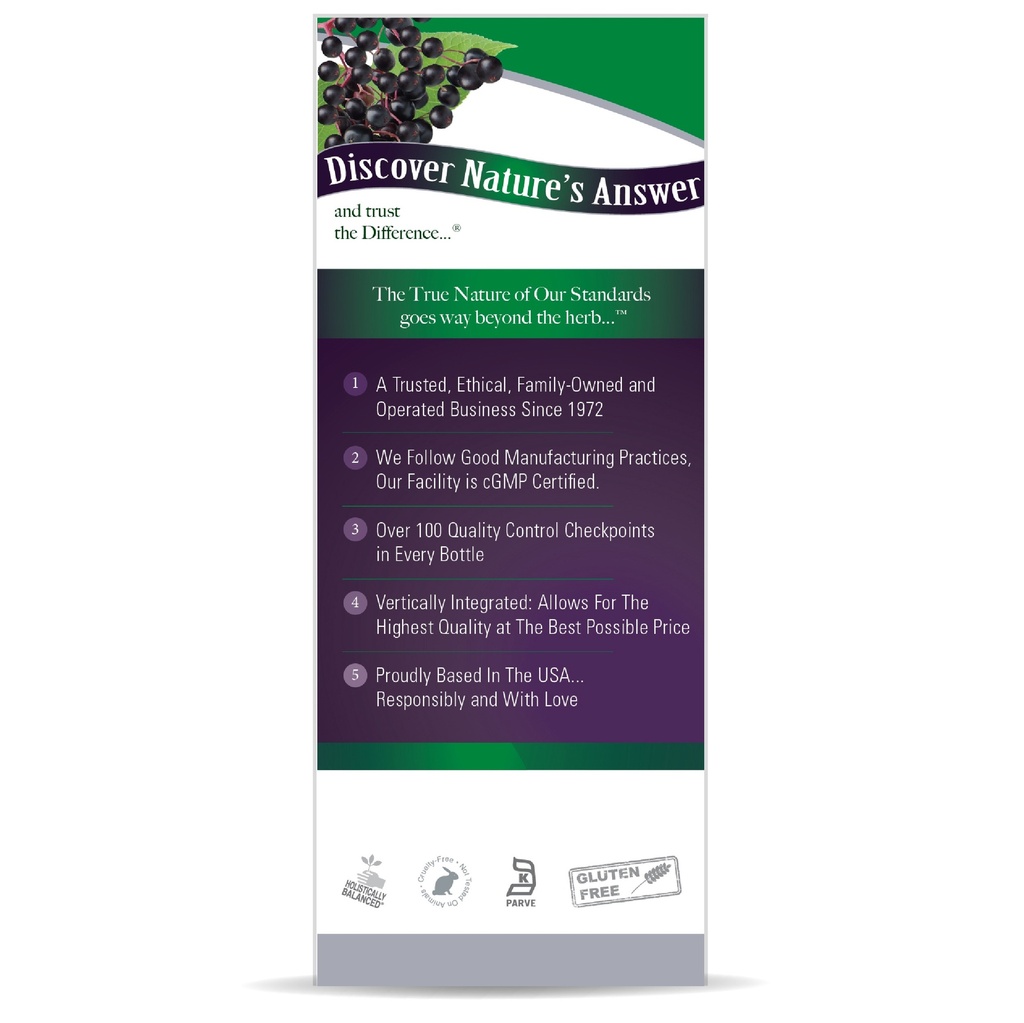 Nature's Answer Sambucus Black Elderberry 4oz