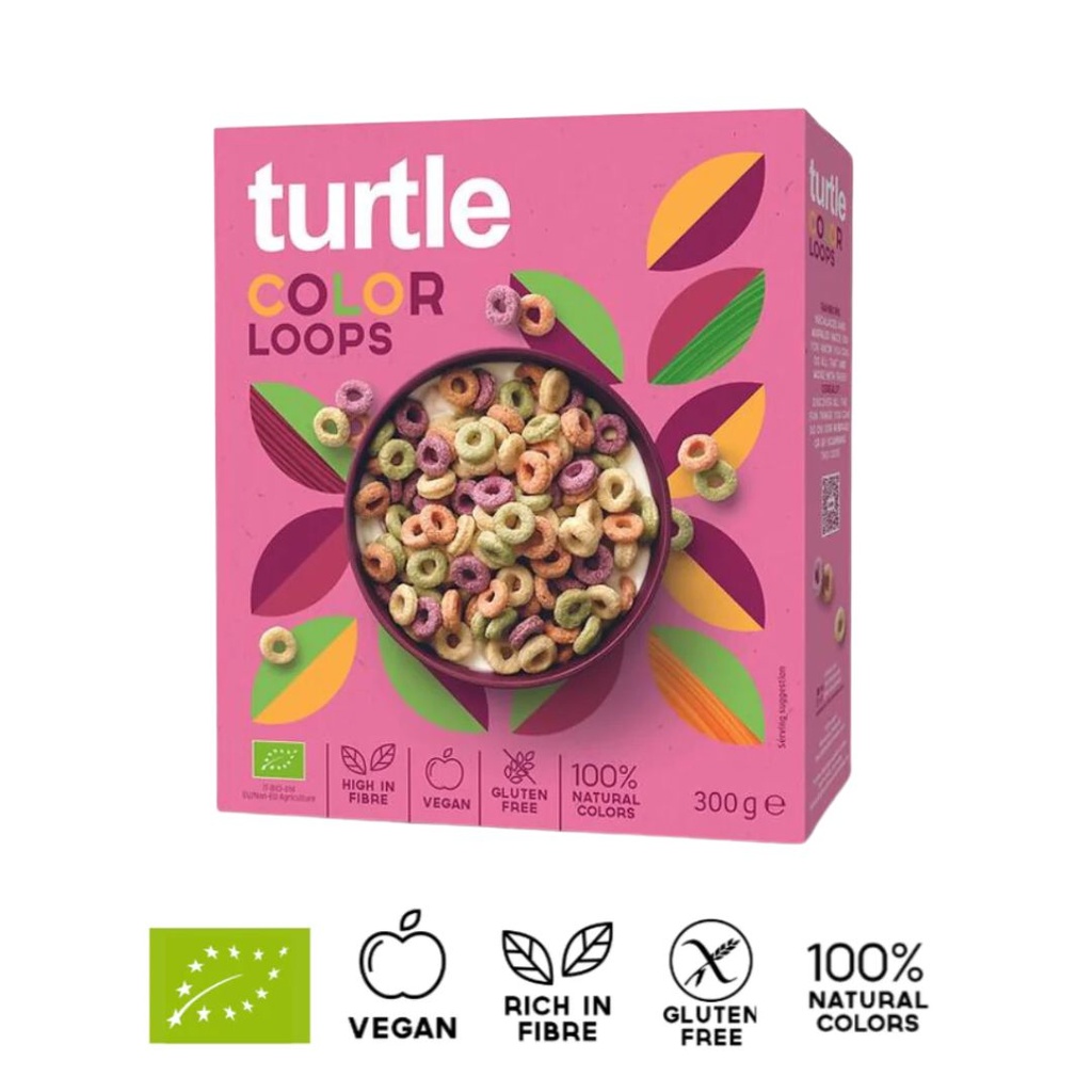 Turtle Cereal Color Loops 300g