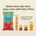 Biena Tasty Thins Chickpeas And Veggies Crisps Hawaiian BBQ 4oz
