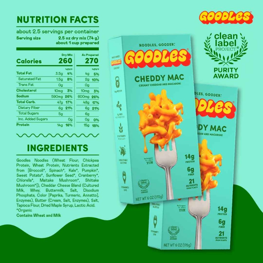Goodles Cheddy Creamy Protein Mac And Cheese 6oz