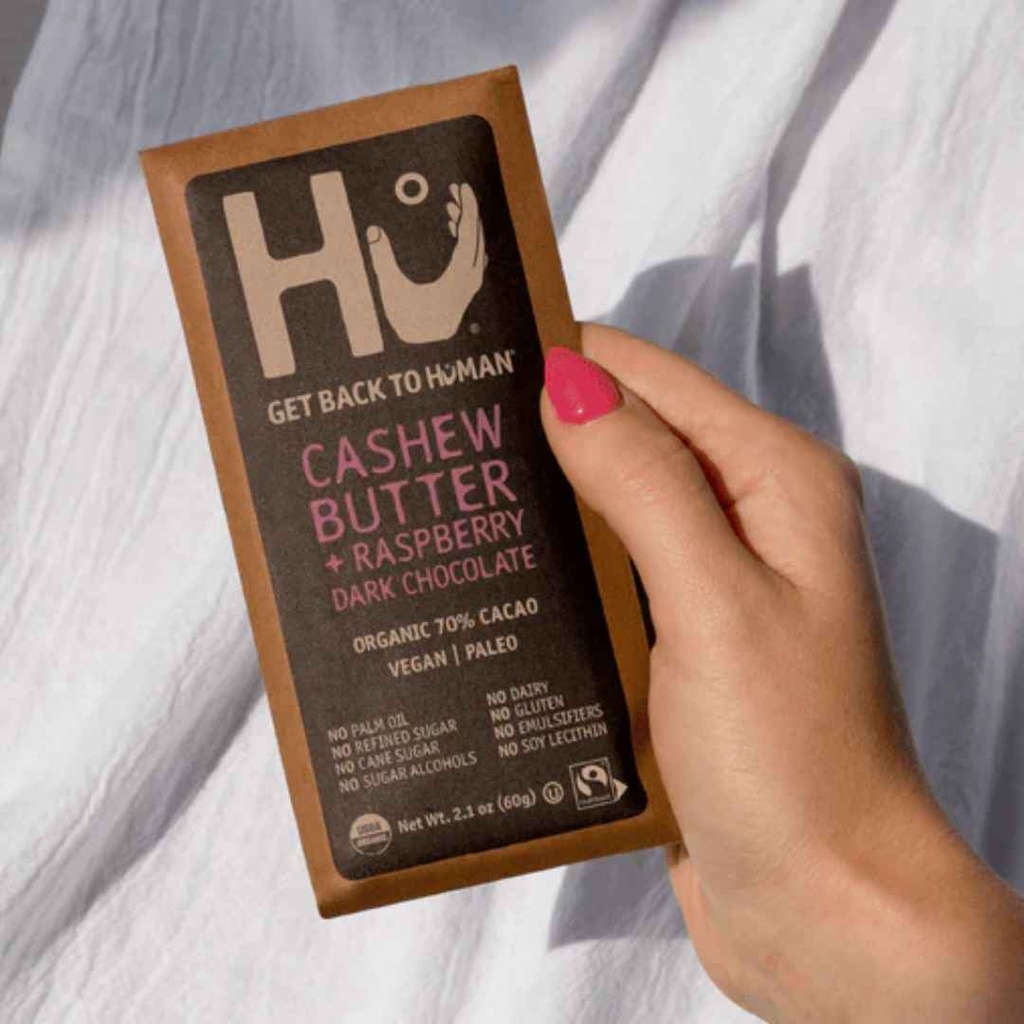 Hu Organic Cashew Butter and Raspberry Dark Chocolate Bar 2.1oz