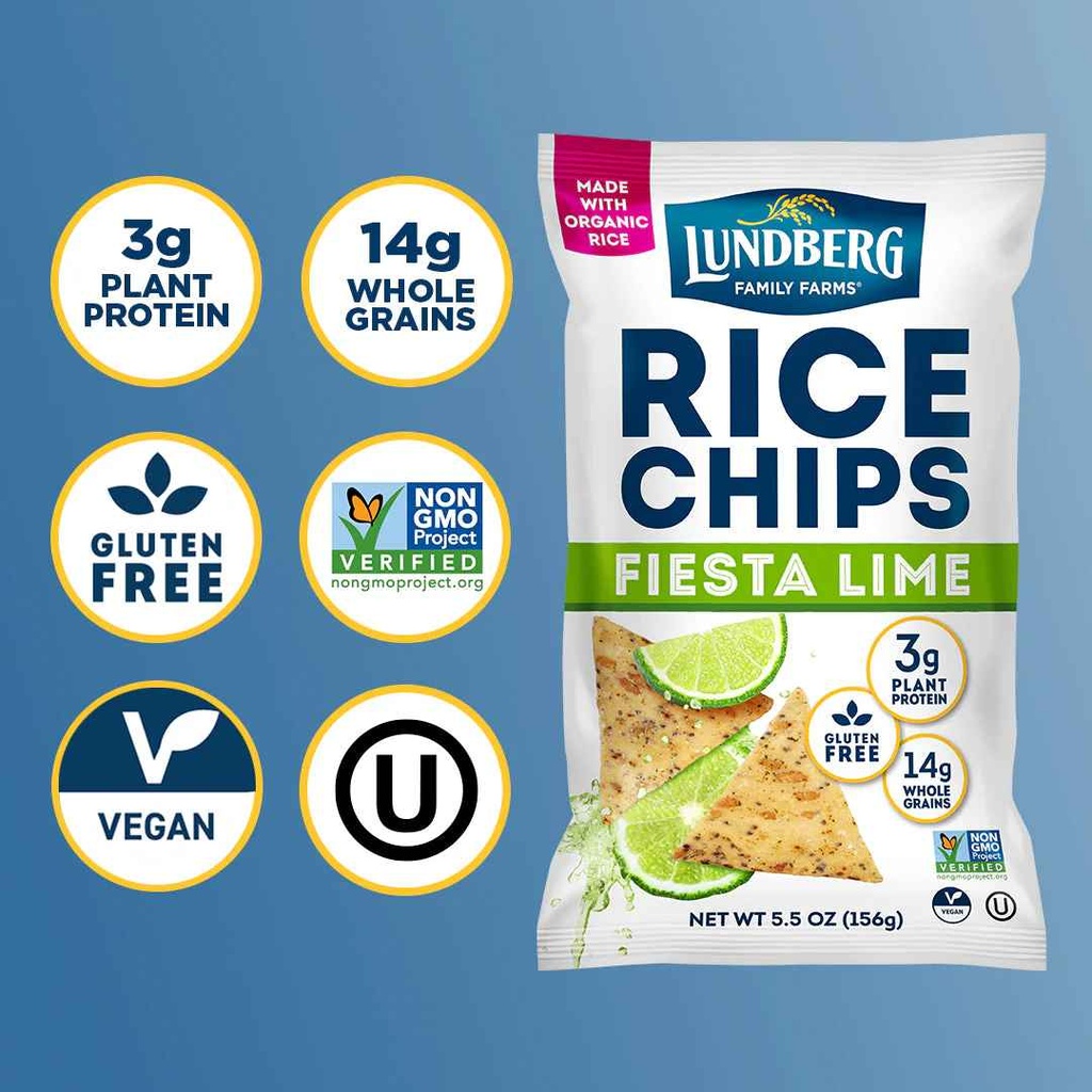 Lundberg Family Farms Rice Chips Fiesta Lime 5.5oz