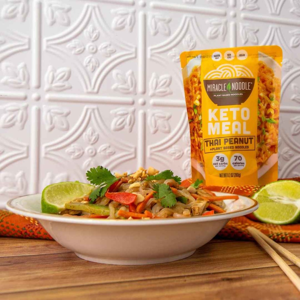 Miracle Noodle Keto Meal Thai Peanut Noodles Pouch 9.2oz