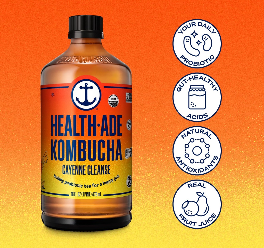 Health-Ade Kombucha Cayenne Cleanse 16oz