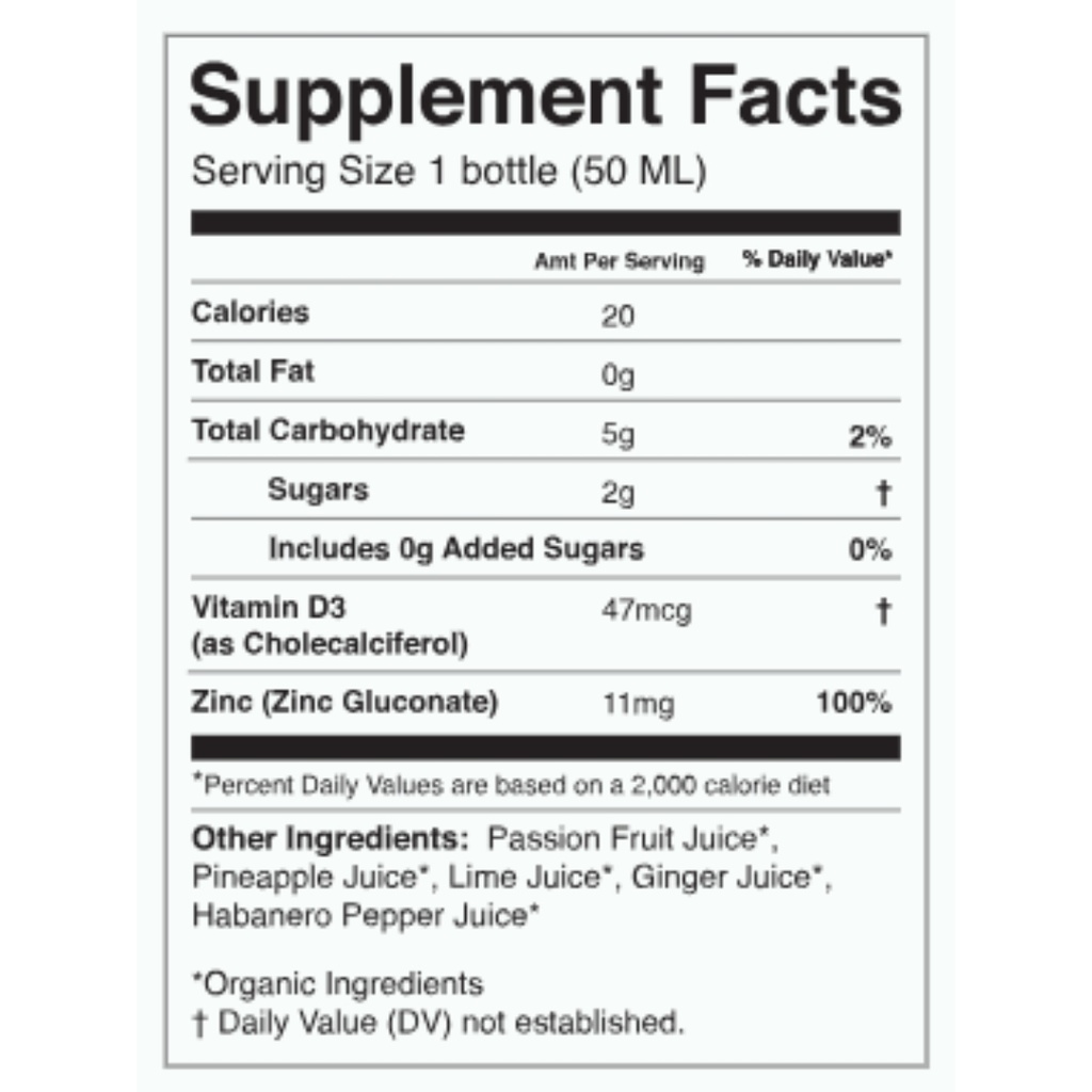 Kor Shots Organic Korean Intense Defense Shot 1.7oz