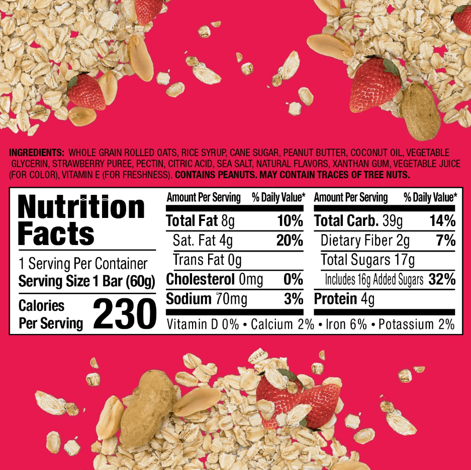 Bobo's Oat Bars Strawberry Pb and J's 2.1oz