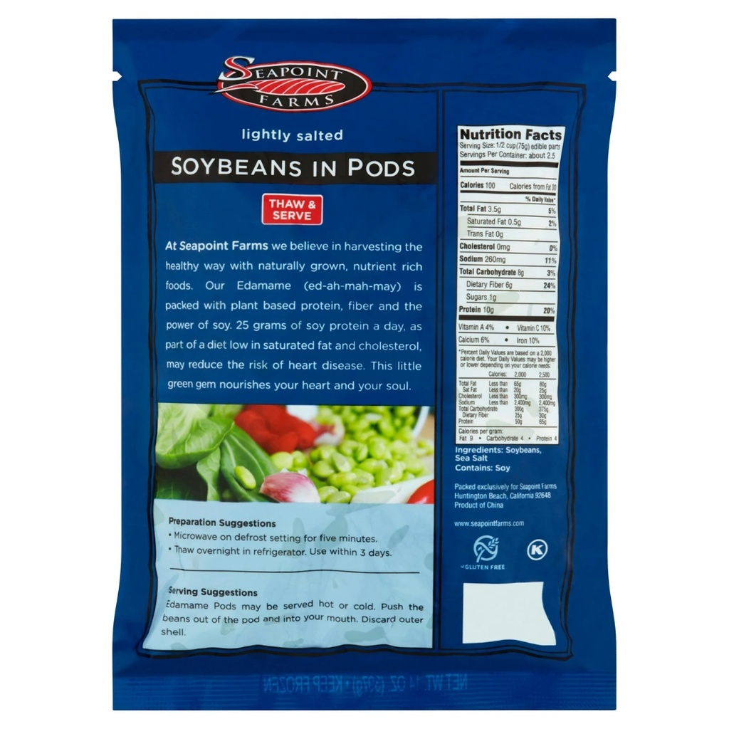 Seapoint Farms Lightly Salted Lightly Salted Edamame In Pods 14oz